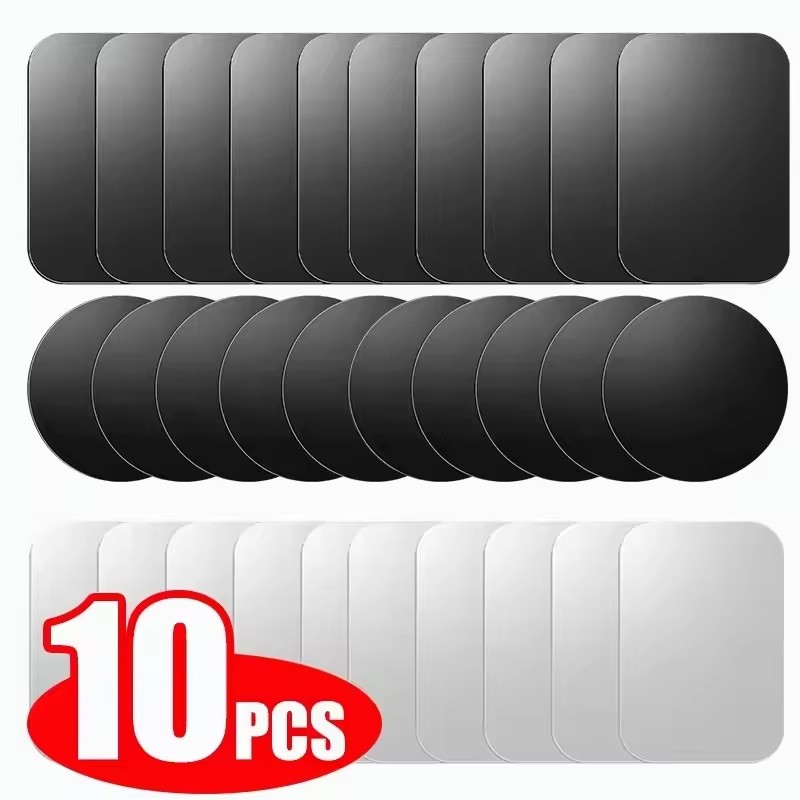 Essential Tablet Accessories - 5/10 個磁気金属プレートディスク自動車電話ホルダーステッカー磁気パッチステッカータブレット携帯電話車スタンドマウント用