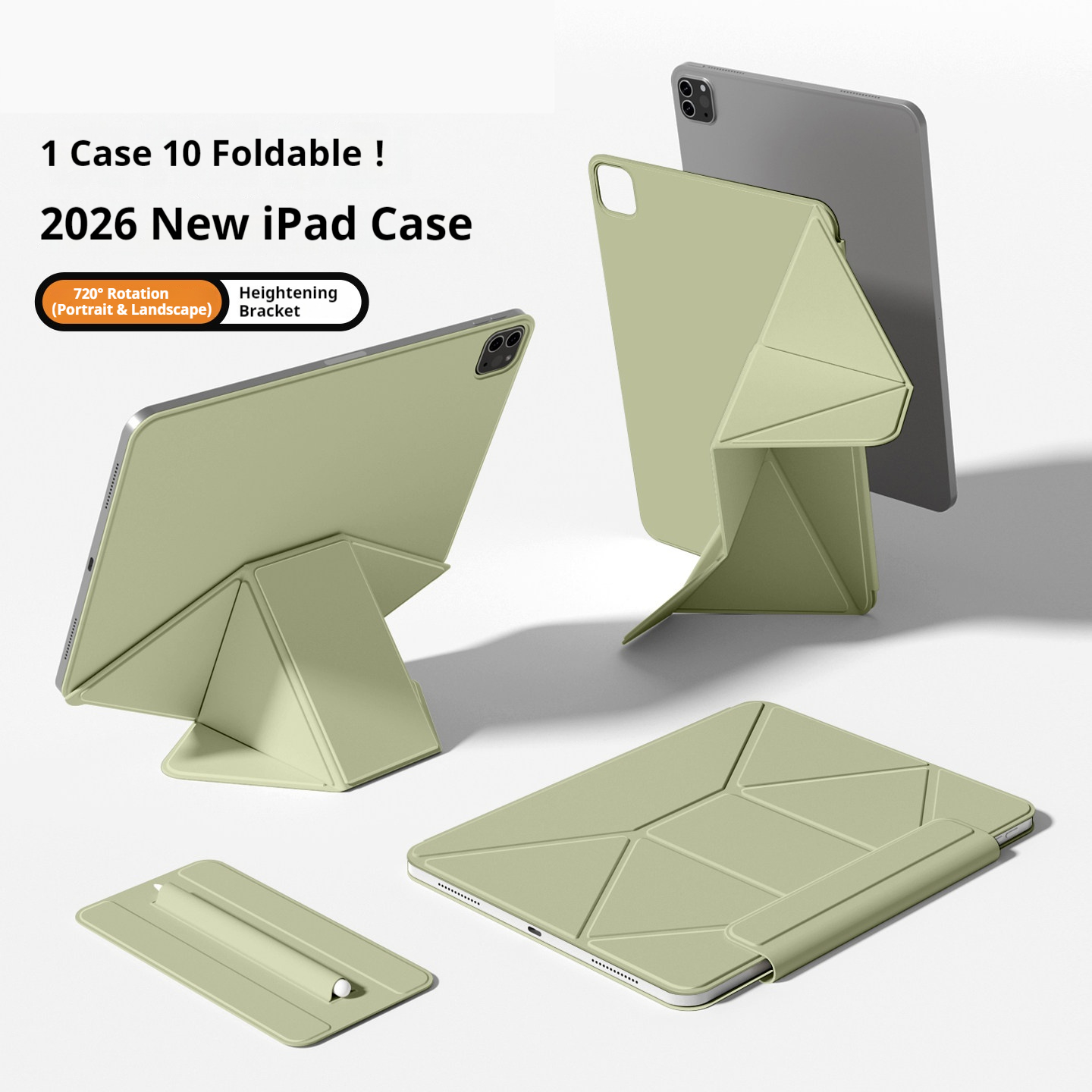 Ipad Cover Folio - iPad Air 5ケース A16 マグネット式背面スマートカバー iPad