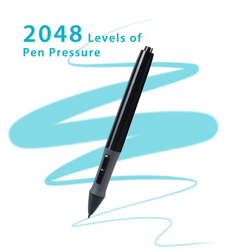 Huion Tablet Accessories - HUION PEN68 グラフィックタブレット用デジタル描画ペンタッチスクリーンスタイラスバッテリーペンブラック--P68