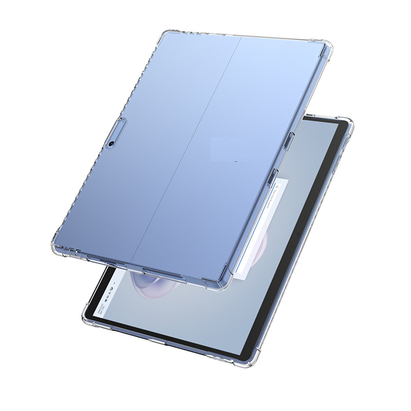 Microsoft Tablet Accessories - Microsoft Surface Pro 4/5/6/7 Plus用ケース、12.3インチタブレットPC用クリアTPUバックカバー、4つの耐衝撃エアバッグ付き