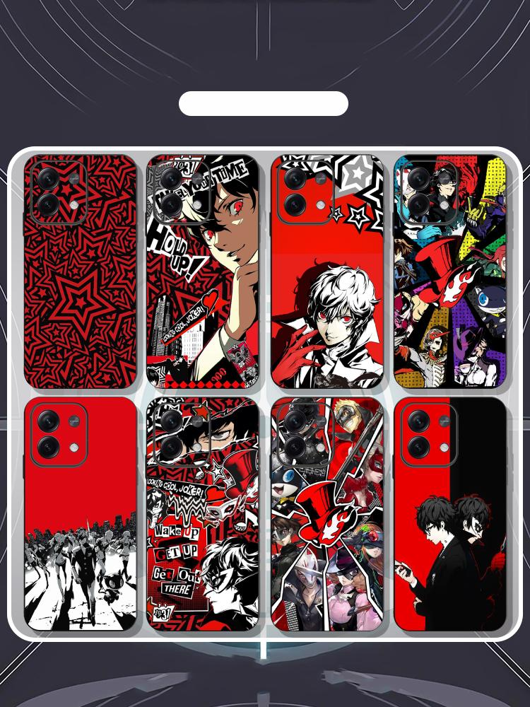 Xiaomi Redmi Note 14 - ペルソナ5 ジョーカー ホットゲームポスター付きスマホケース Redmi Note 14