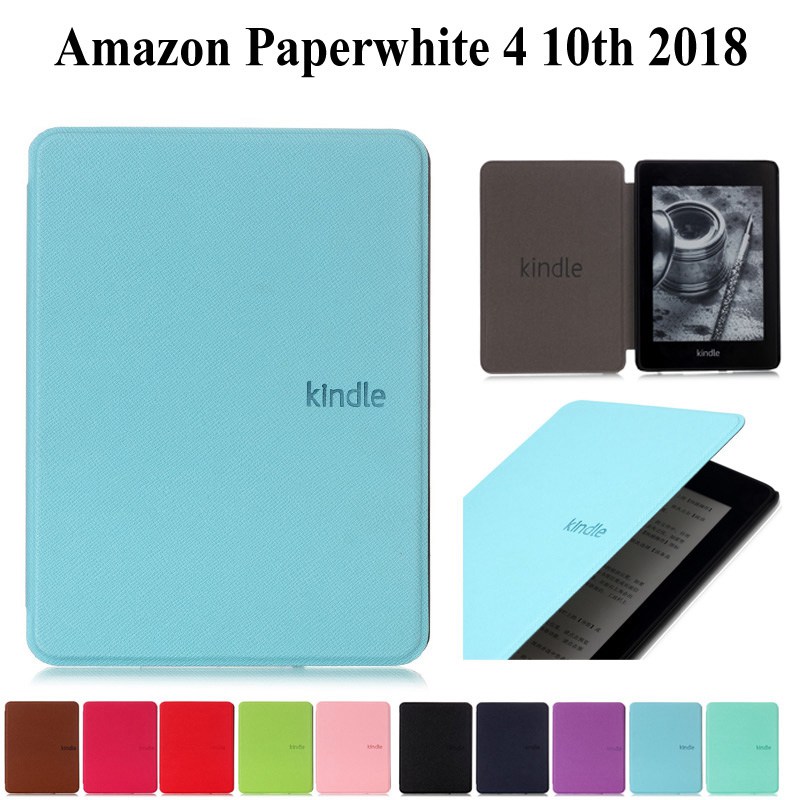 Tablet Accessories Amazon - Kindle paperwhite 2018世代タブレット用の薄い革製ケース,電子書籍用,モデルpq94wif