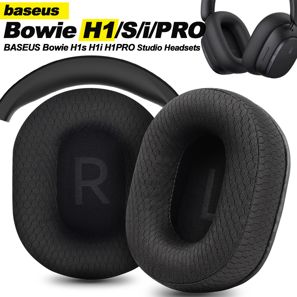 Accessories For Android Tablet - Baseus bowie用メッシュイヤホンパッド,交換用イヤパッド,メモリーカバー,ソフトスポンジプロテイン,h1s h1i h1 pro d05
