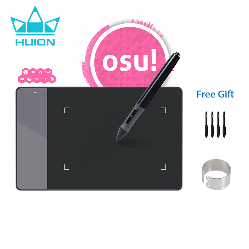 Huion Tablet Accessories - Huion 420グラフィックスタブレットosuゲームデジタルペンタブレット描画4 × 2.23インチ署名パッド初心者子供のギフト