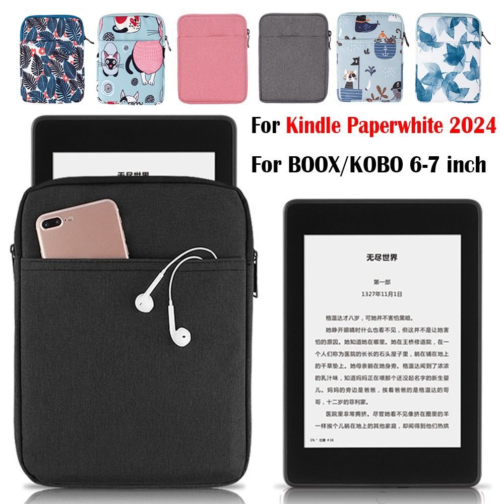 Tablet Accessories Amazon - 第12世代 6-7インチ電子書籍リーダー用スリーブ、傷防止、耐摩耗性、C2V2L3キャリングケース（Kobo/Boox/Kindle Paperwhite 2024対応）