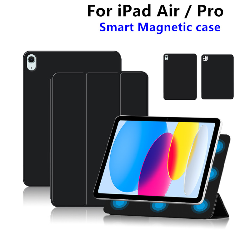Ipad Cover Folio - iPad A19（第12世代）2026、A16（第11世代）、10（第10世代）、10.9 Air、11、13、M2、M3、M4、M5、Pro 11、12.9、13インチ、Mini6、7対応 マグネット式ケース スマートブックカバー