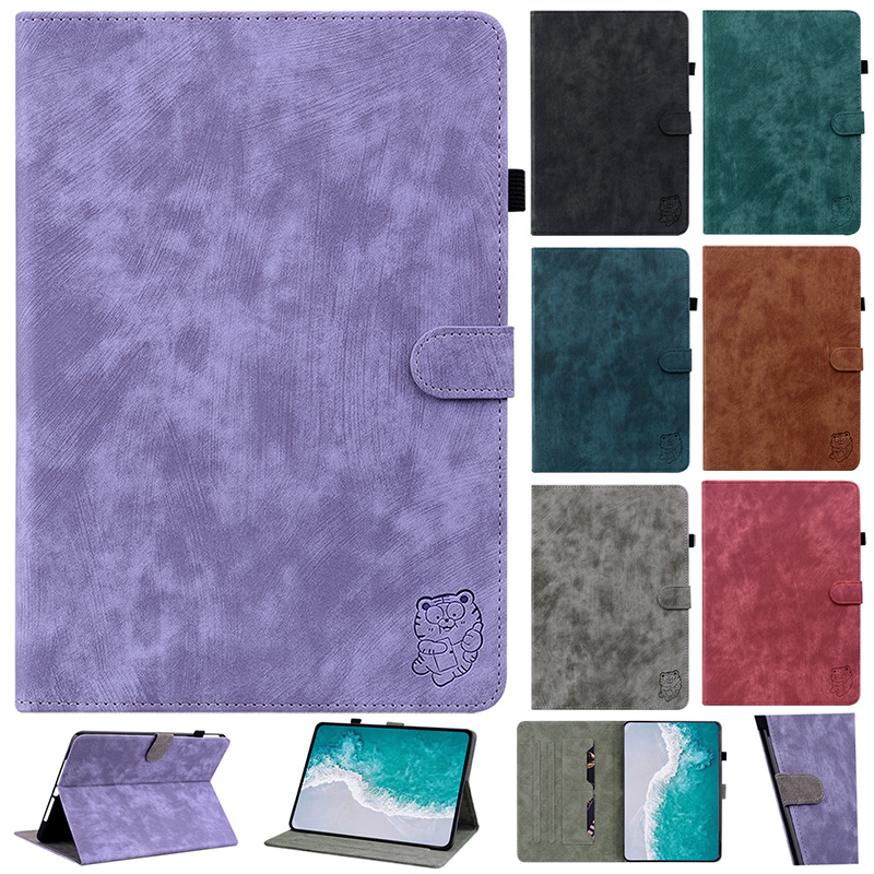 Tablet Accessories Amazon - アマゾンファイヤー用のかわいいタイガーレザーケース,hd 8 2024,タブレットカバー,hd 10,かわいい