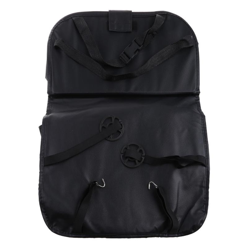 Toddler Tablet Accessories - QM08 後部座席カーオーガナイザープロテクターキックマット収納袋タブレットホルダーポケット付き子供幼児旅行アクセサリー