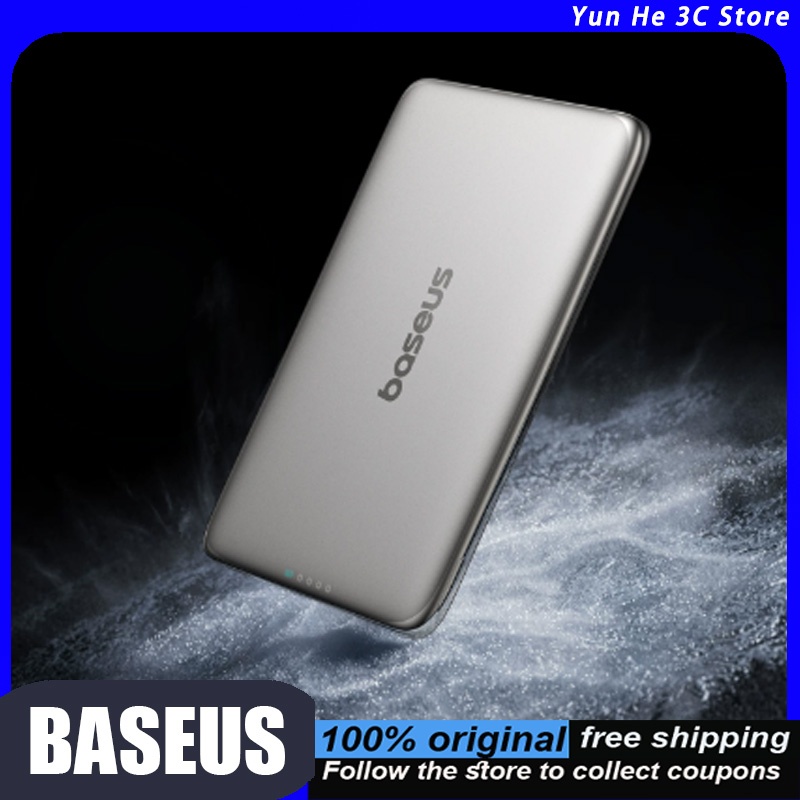 Accessories For Android Tablet - Baseus マグネット式ワイヤレスモバイルバッテリー 超薄型で持ち運びやすい 5000mAh/10000mAh 機内持ち込み可能 iPhoneとXiaomi対応