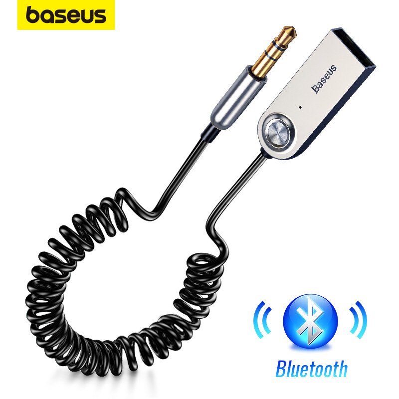 Accessories For Android Tablet - Baseus ba01 aux usb bluetoothアダプタードングルケーブル車用3.5mmジャックaux bluetooth