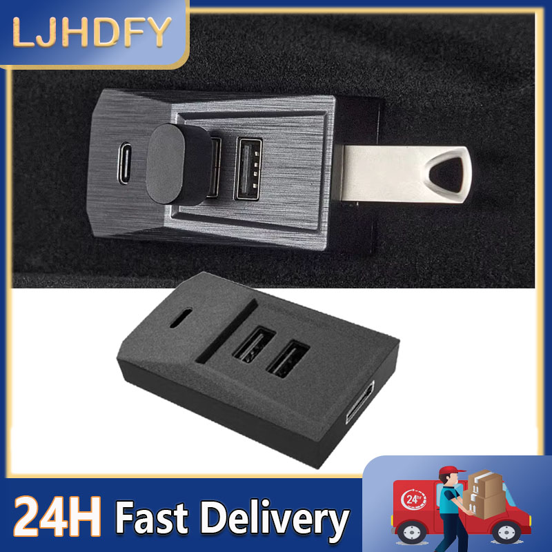 Usb Hub Type C - 車のグローブボックス用ドッキングステーションUSBハブ拡張ドック急速充電アダプター