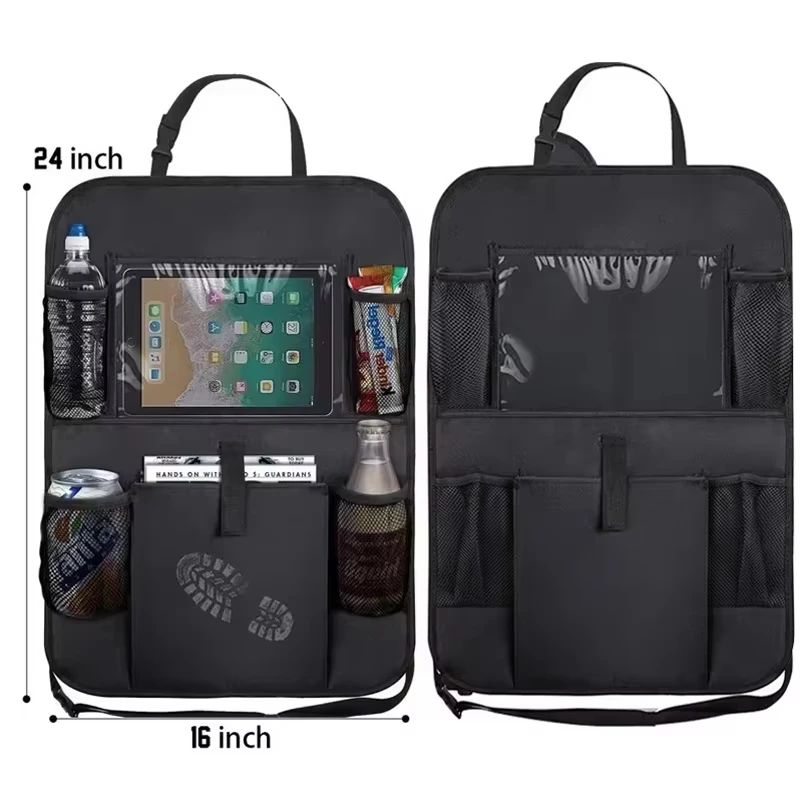 カーシートオーガナイザー 多機能オックスフォード生地 車用後 - Tablet Accessories For Car のレビューと価格