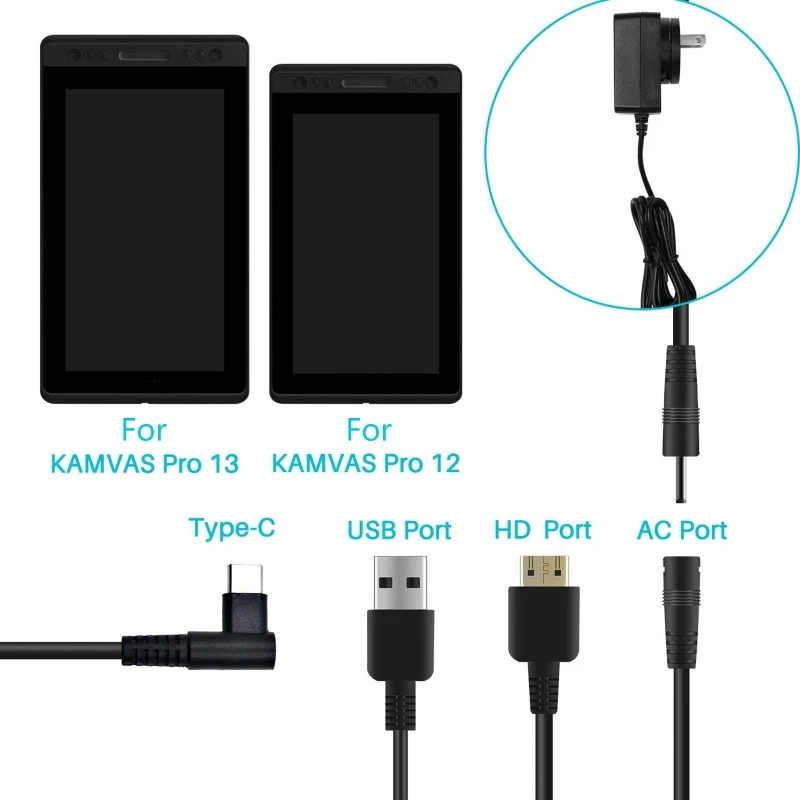 3 IN 1 ケーブル CB01 のみ HUION Kamv - Huion Tablet Accessories のレビューと価格