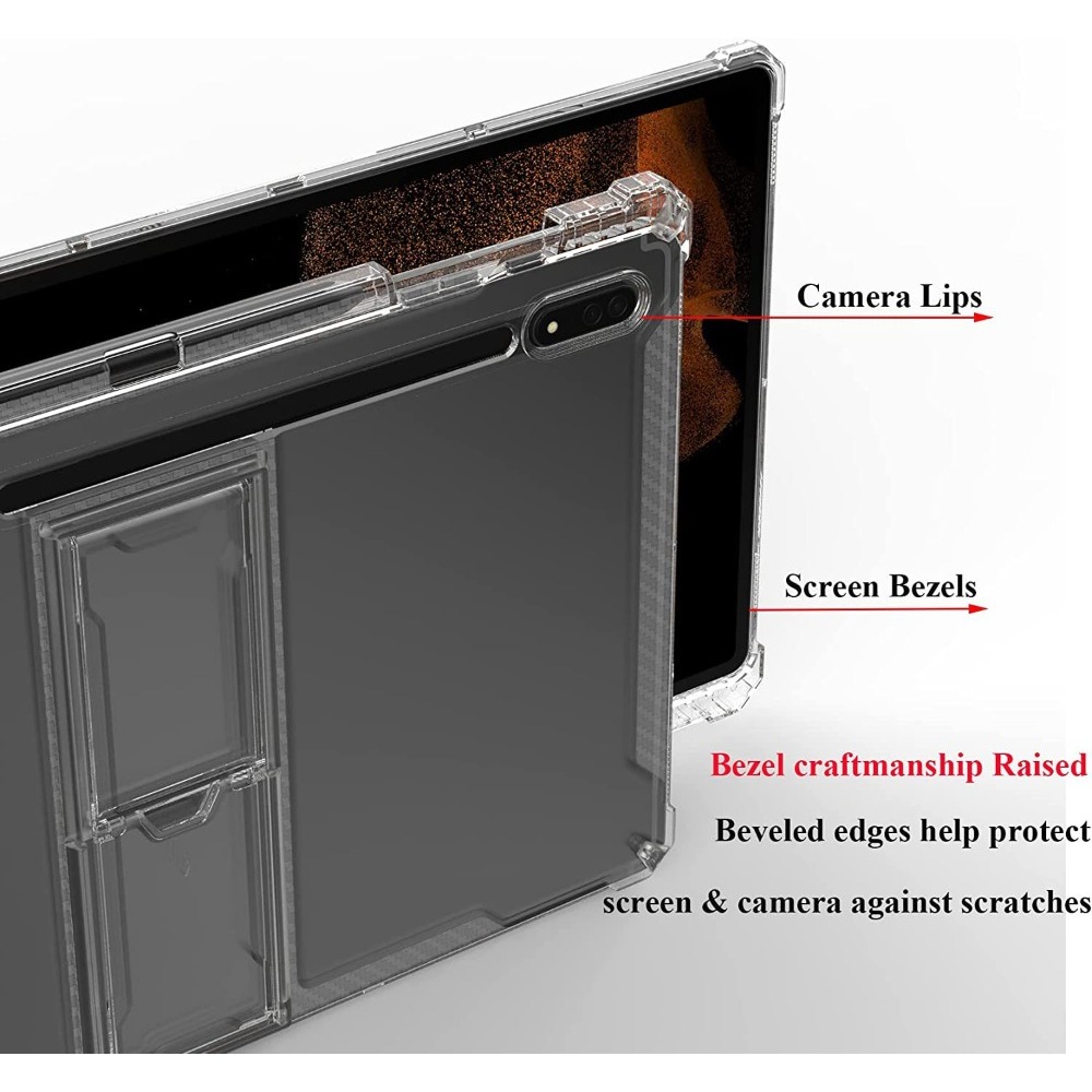 TPU ケースサムスンギャラクシータブ S9 S8 プラス  - Tablet S9 Fe Accessories のレビューと価格