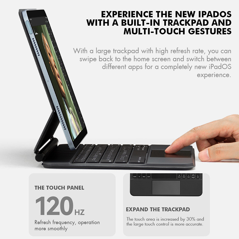 GOOJODOQ バックライトマジックキーボード iPad  - Ipad Cover Folio のレビューと価格