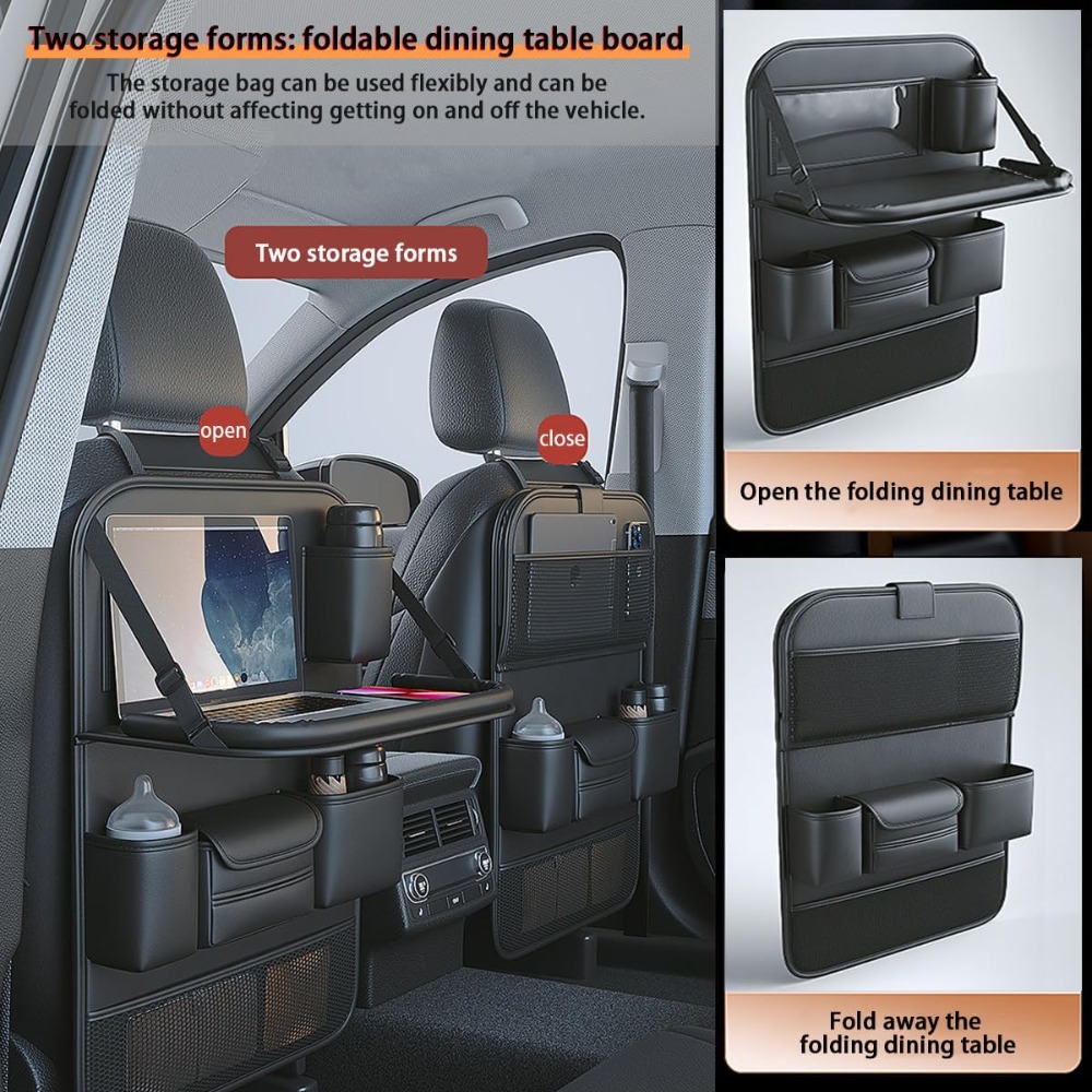 フレンドリーなリアシートオーガナイザー、プレミアム防水PUレ - Tablet Accessories For Car のレビューと価格