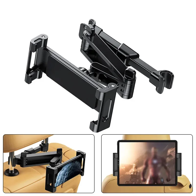 360度回転調整可能な車のヘッドレスト電話タブレットホルダー - Toddler Tablet Accessories のレビューと価格