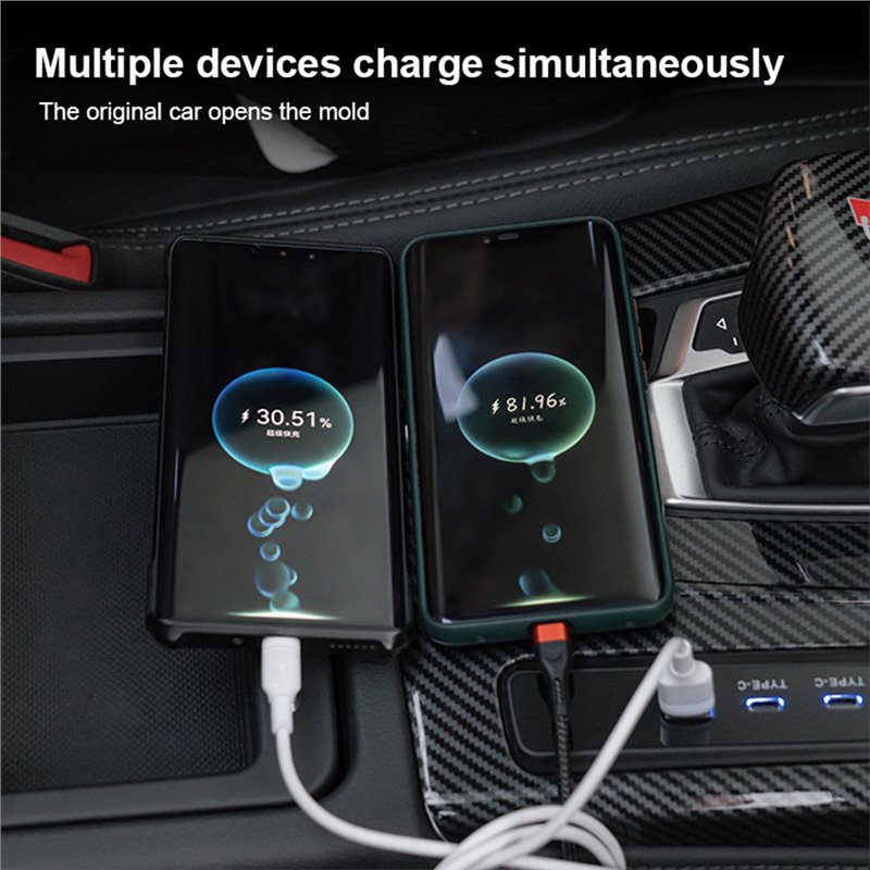USB Type-C急速充電器スプリッター アウディQ5L  - Usb Hub Type C のレビューと価格