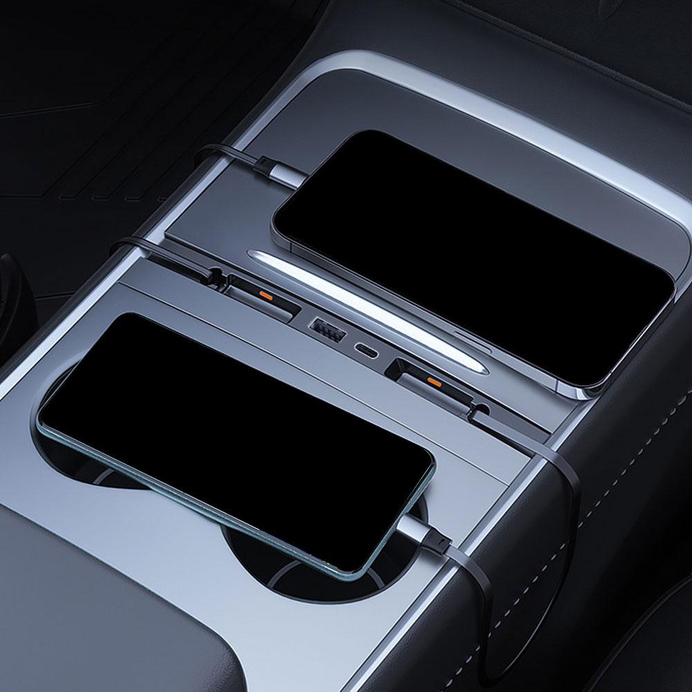 テスラ モデル3/Y/YL用 車載センターコンソール ドッキ - Usb Hub Type C のレビューと価格