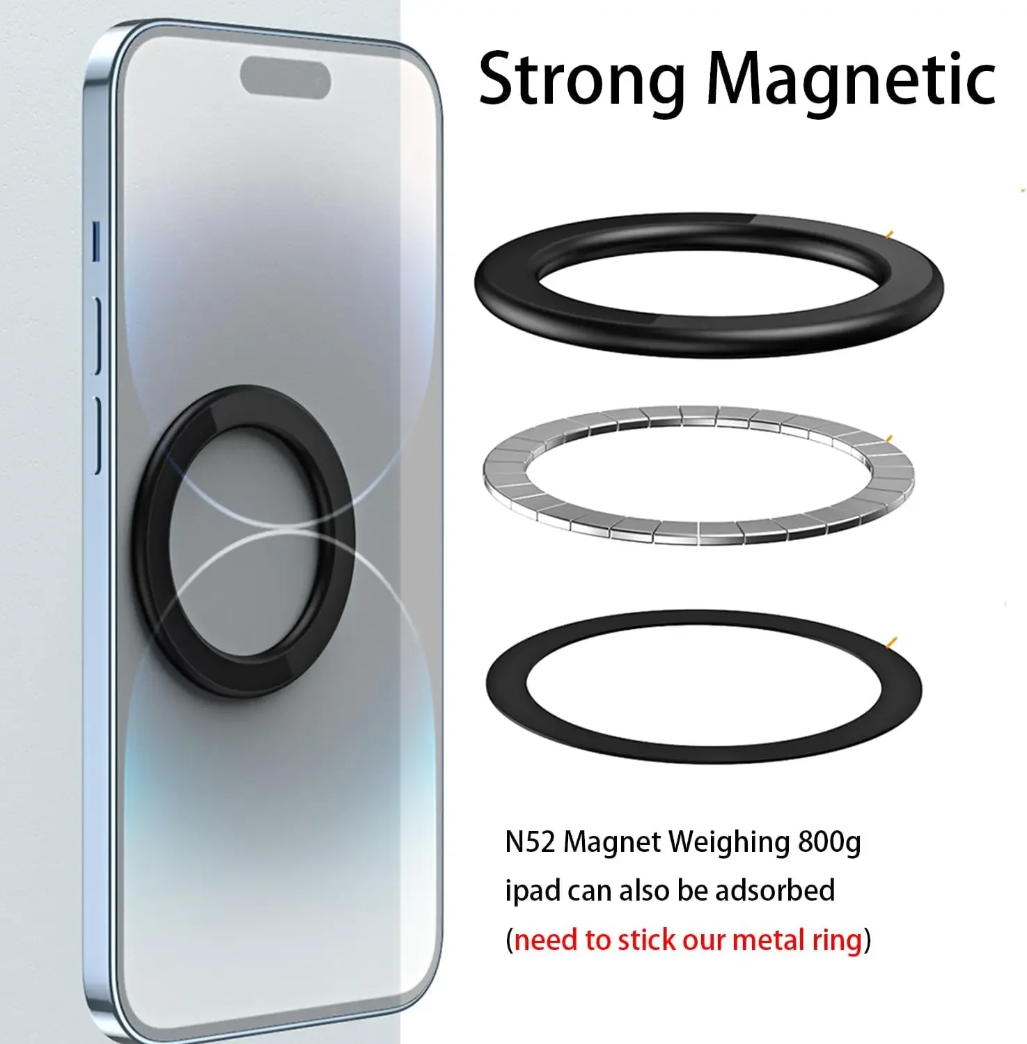 MagSafe対応 磁気リングホルダー 強力マグネット 携帯 - Tablet Accessories For Car のレビューと価格