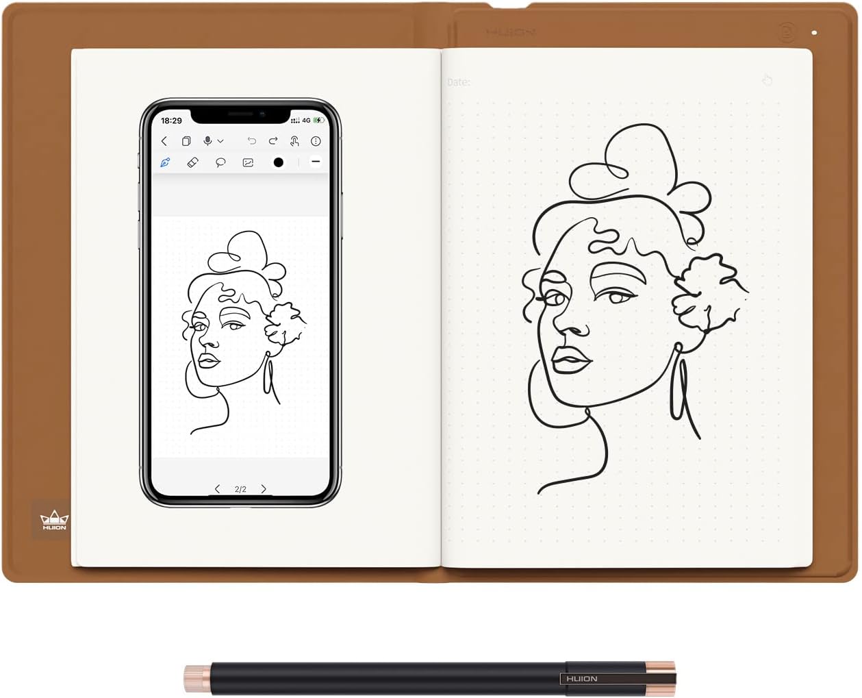 huion note 2 em 1 デジタル手書きノートブッ - Huion Tablet Accessories のレビューと価格