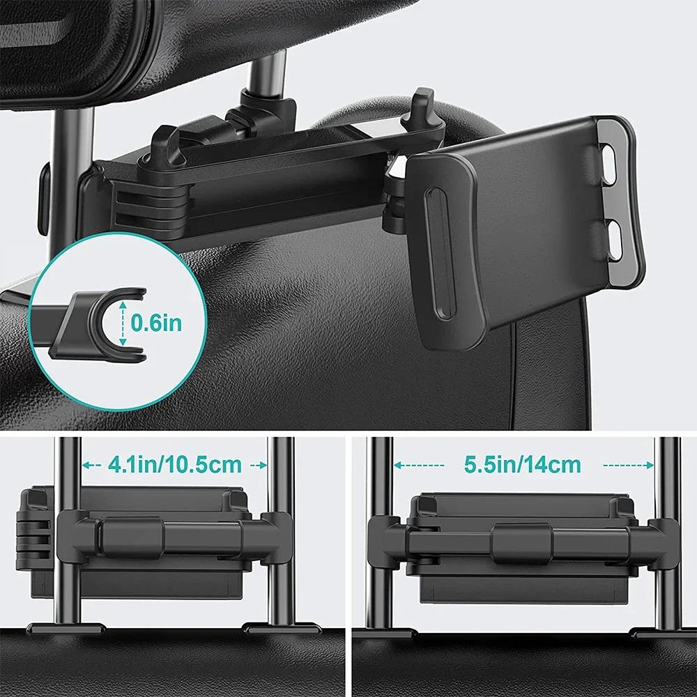 車載タブレットホルダー 車後部座席ヘッドレストマウントホルダ - Toddler Tablet Accessories のレビューと価格