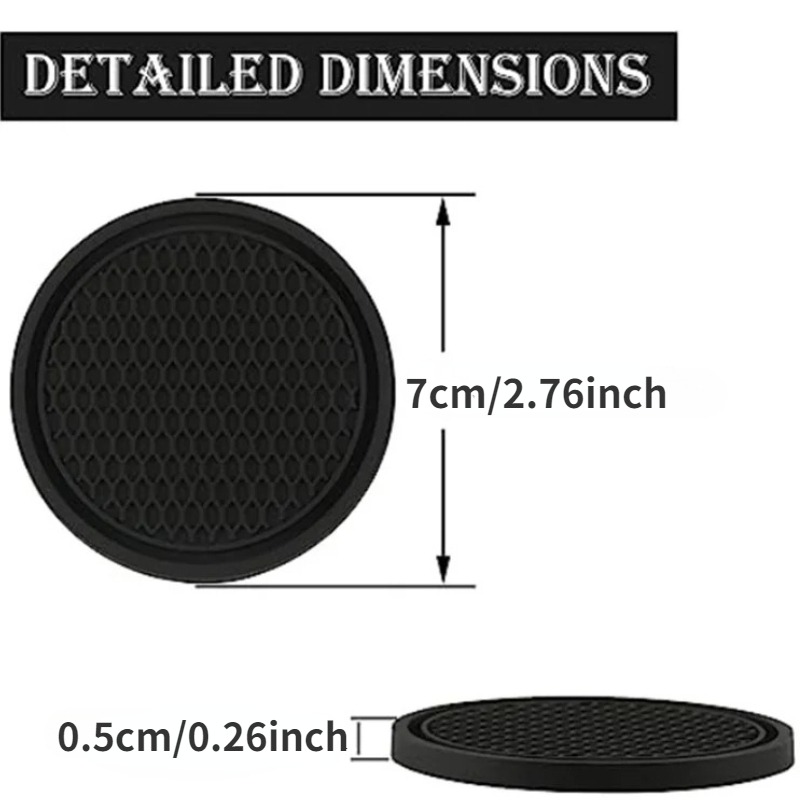 2/4個入り 車用カップホルダー 滑り止め 車内用 ブラック - Tablet Accessories For Car のレビューと価格