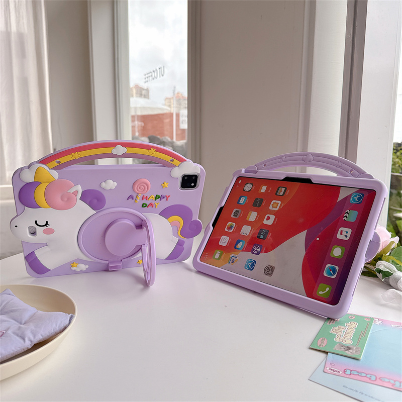 漫画ユニコーンキッズスタンドタブレットケースサムスンギャラク - Remarkable Tablet Accessories のレビューと価格