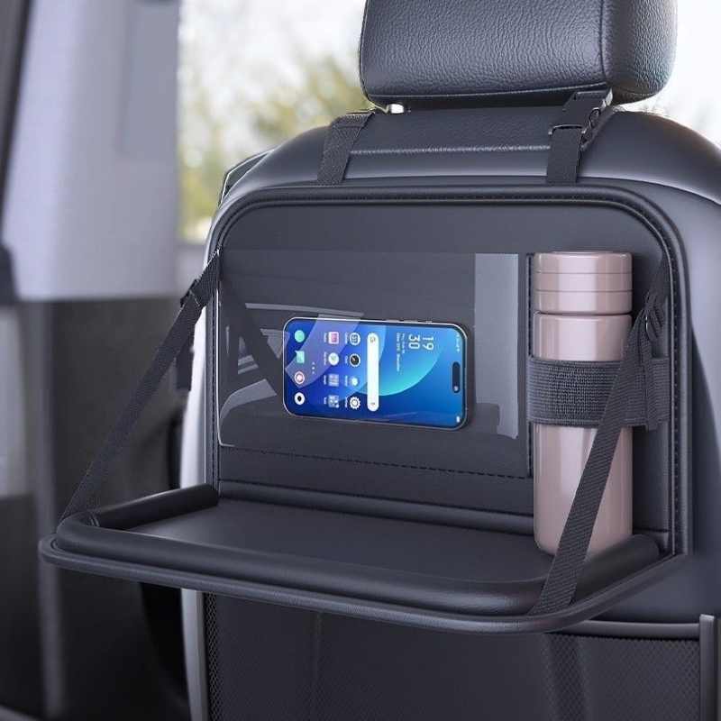車用シートバックオーガナイザー 折りたたみ式テーブルトレイ  - Toddler Tablet Accessories のレビューと価格