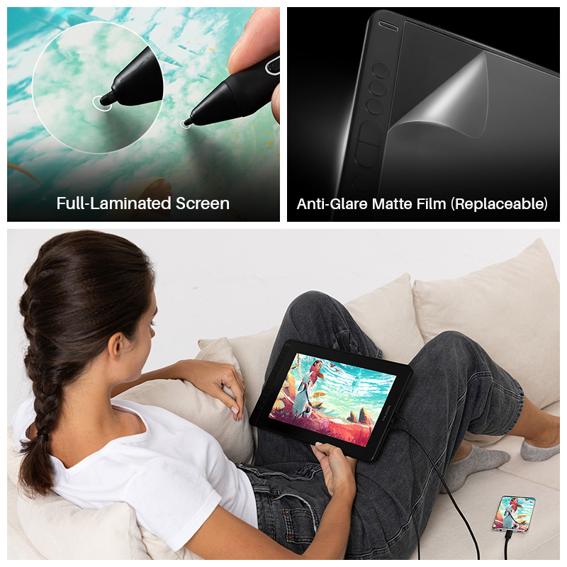 HUION Kamvas 12 グラフィックタブレットモニタ - Huion Tablet Accessories のレビューと価格