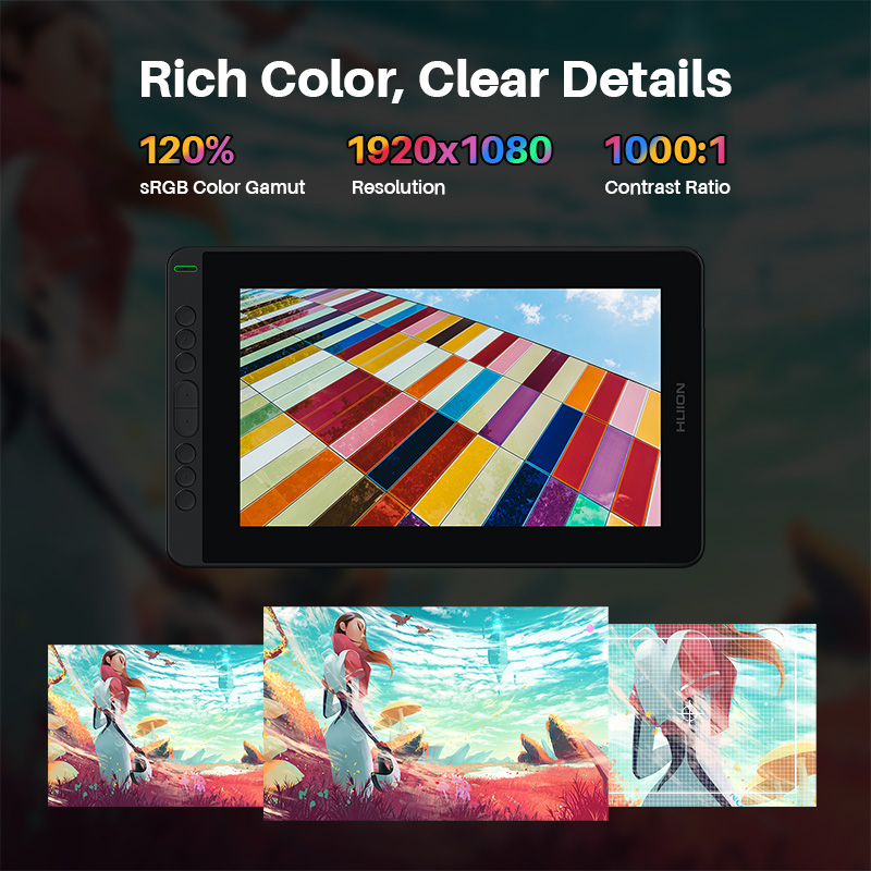 HUION Kamvas 12 グラフィックタブレットモニタ - Huion Tablet Accessories のレビューと価格