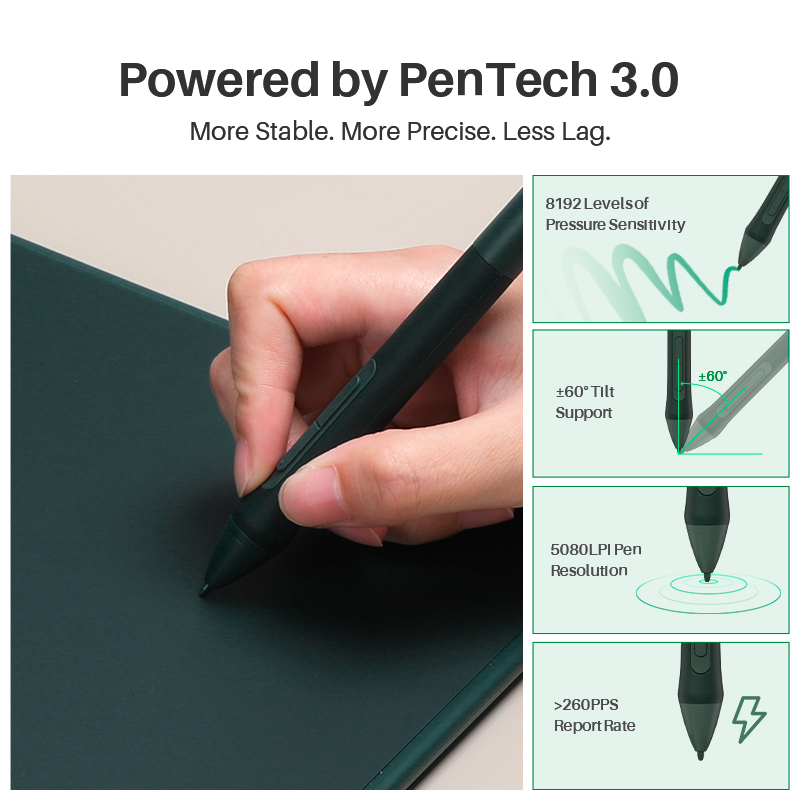 Huion Inspiroy 2 M H951P グラフィッ - Huion Tablet Accessories のレビューと価格