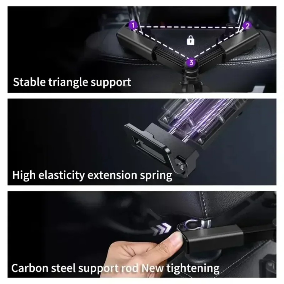 後部座席用車載ヘッドレストタブレットホルダー スタンド iP - Fire Tablet Accessories のレビューと価格