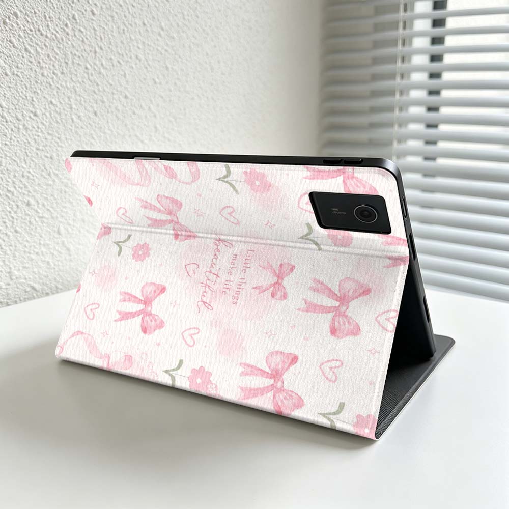 ミニマリストピンクのリボン柄 Lenovo Xiaoxin  - Lenovo Tablet Plus Accessories のレビューと価格