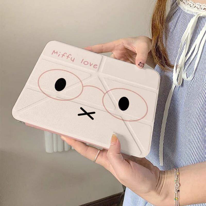 漫画ミッフィー Ipad タブレット保護ケース かわいいアニ - Fire Tablet Accessories のレビューと価格