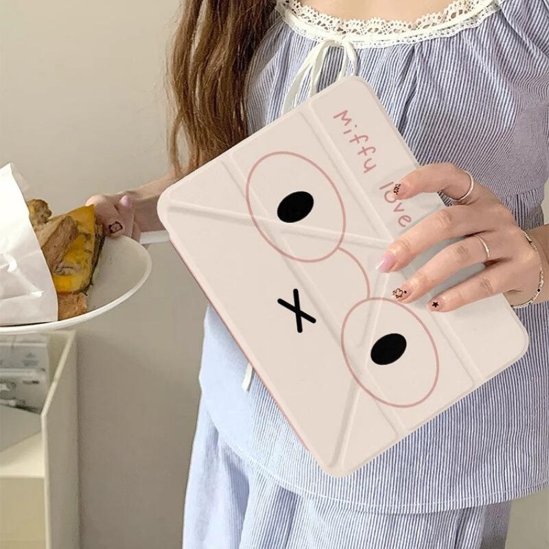 漫画ミッフィー Ipad タブレット保護ケース かわいいアニ - Fire Tablet Accessories のレビューと価格